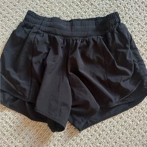 Lululemon Black Athletic Shorts Moisture-Wicking Design